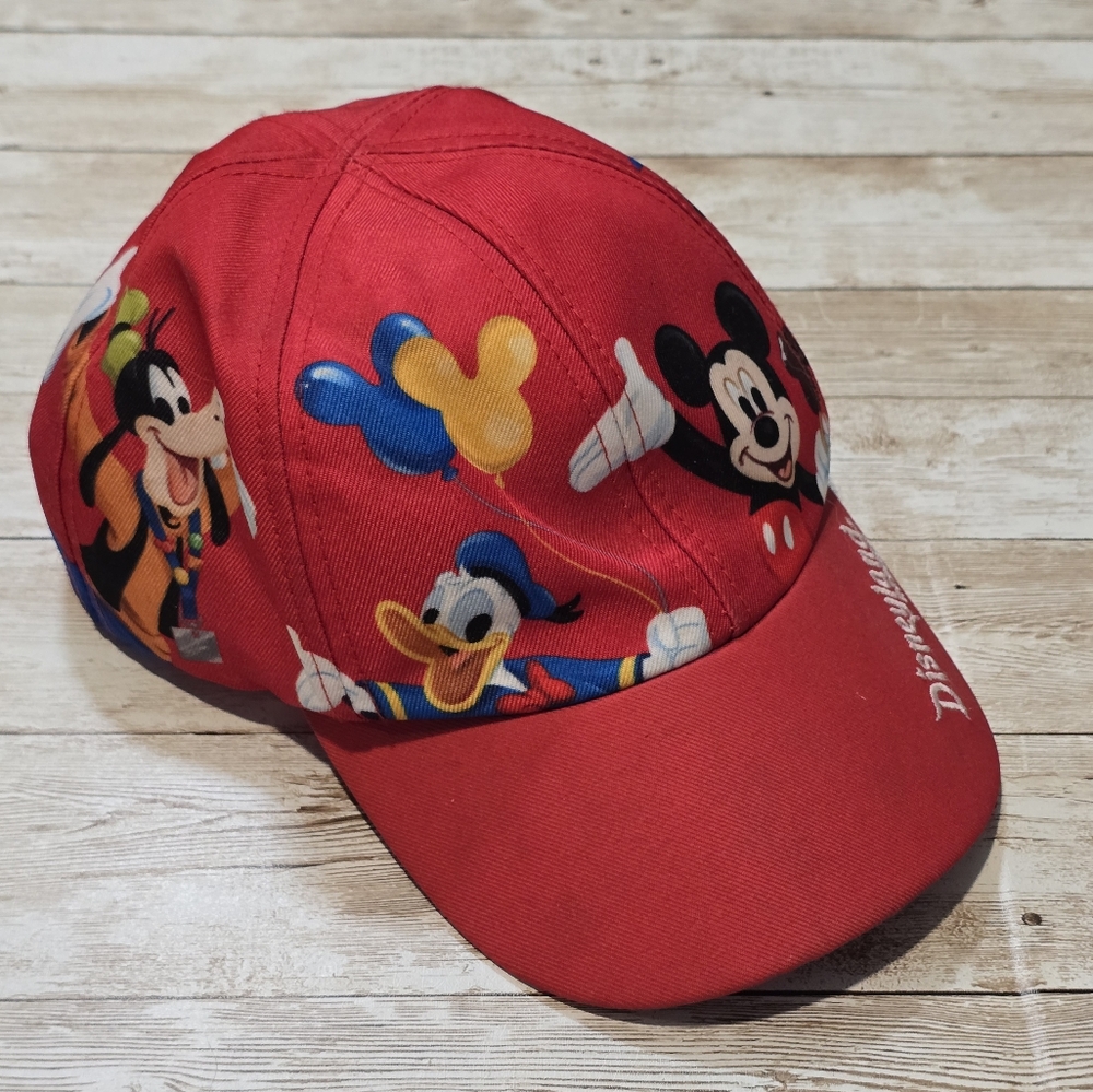 Disney Red Cap with Mickey and Friends